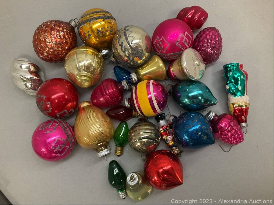 Group Of Vintage Christmas Ornaments