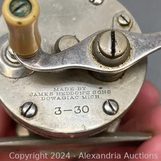 JAMES HEDDON'S SONS - Dowagiac Mi. - Antique Fishing Reels