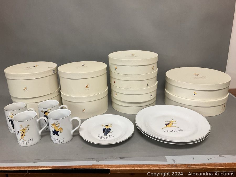 Alhudapk Com Pier Snowflake Plates Christmas Reindeer Rainbow - Main Image